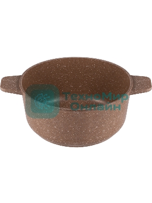 Кастрюля Maunfeld CARMEL MF26CRM01CR, 26 см, 5 л из литого алюминия со стеклянной крышкой