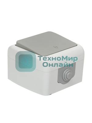 Выключатель проходной EKF Мурманск EFV10-025-30-54 PROxima 1-клавишный 10А IP54 серый