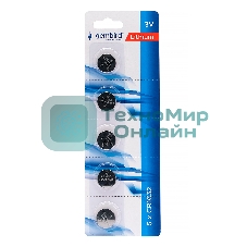 Батарейки литиевые Gembird Gb-CR1632-5B, тип CR1632, 5шт, блистер