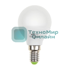 Лампа светодиодная JazzWay PLED-ECO-G45 5Вт шар 3000К теплый белый E14 400лм 220-240В
