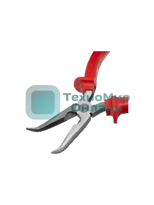 Длинногубцы Matrix 17496 econom 200 мм, изогнутые, шлифованные пластмассовые рукоятки