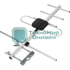 Антенна телевизионная Hyundai H-TAE100 9дБ пассивная серебристый