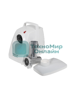 Мясорубка электрическая Аксион М34.03 белый, 1500 Вт, 1.7 кг/мин, защита от перегрузки, насадки - 4