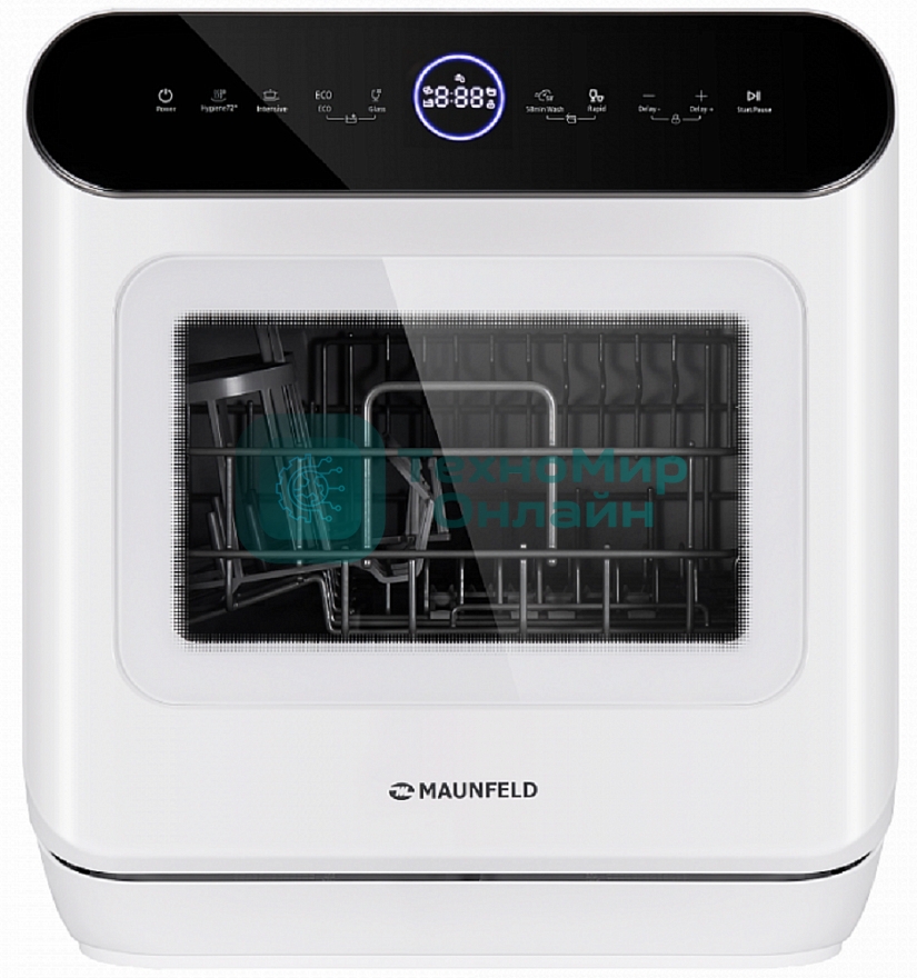 Посудомоечная машина Maunfeld MWF07IM, белый, 42 см, 3 компл., 58 дБ, класс B