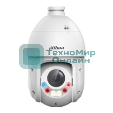 Уличная купольная PTZ IP-видеокамера Dahua DH-SD4E225Gb-HNR-A-PV1 TiOC с активным сдерживанием и ИИ 2Мп, 1/2.8” CMOS, моторизованный объектив 4.8~120мм (25x), видеоаналитика, ИК 100м, LED 50м, IP66