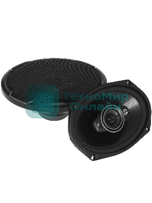 Колонки автомобильные Kenwood KFC-PS6986 600Вт 88дБ 4Ом 15x23см (6x9дюйм) (ком.:2кол.) коаксиальные четырехполосные
