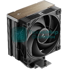 Кулер для процессора DEEPCOOL AK400 G2 LGA1851/1700/1200/115X/AM5/AM4 (12шт/кор, TDP 220W, PWM, Fan 120мм, 4 тепл. Трубки, Wood-grain top cover, черный) RET (R-AK400G2-BKNNMN-GJD)