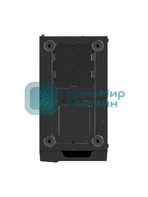 Компьютерный корпус Miditower ExeGate EVO-9211-EVO800 (ATX, БП EVO800RGb с вент. 12см, с окном, 2хUSB+1хUSB3.0, HD аудио, черный, 1 вент. с RGb подсветкой)