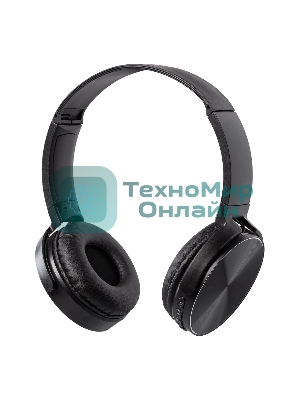 Беспроводные/проводные наушники Smartbuy One SBH921 черный, полноразмерные, Bluetooth + Jack 3.5 мм, складная конструкция, до 8 ч