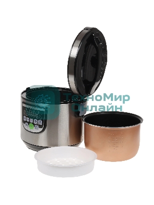 Мультиварка Galaxy GL 2643 серый, объем 5 л, 900 Вт, 10 программ