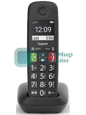 Радиотелефон Dect Gigaset E290 SYS черный АОН