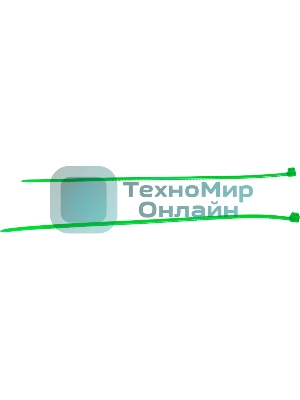 Хомуты Сибртех 150 х 2,5 мм, пластиковые, зеленые, 100 шт.