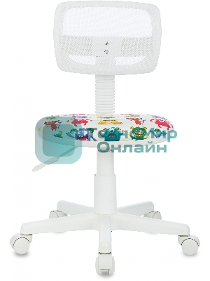 Кресло Бюрократ CH-W299 белый, сетка, 120 кг