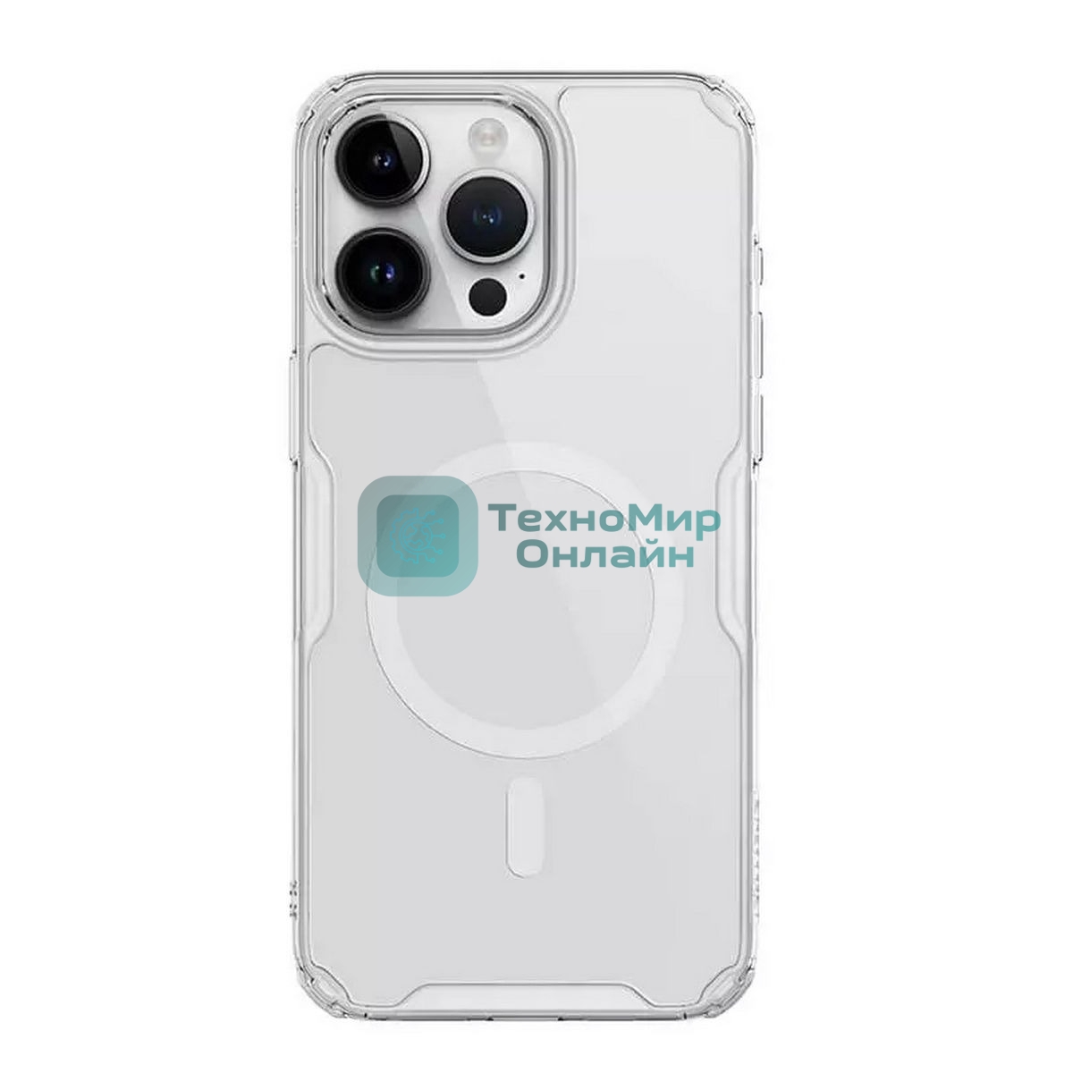 Чехол Nature TPU Pro Magnetic Case, белый, (AP IP15 Pro)