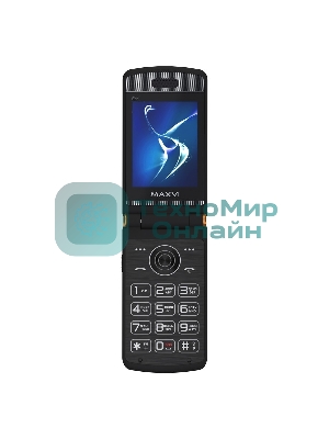 Мобильный телефон Maxvi E11 черный/золотистый