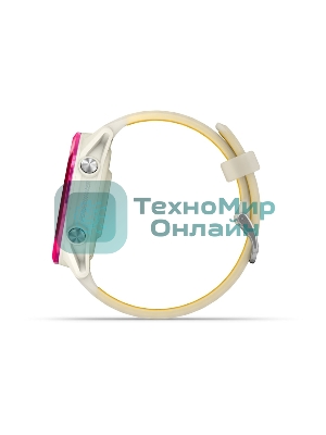 Умные часы Garmin Forerunner 570 слоновая кость, малиновый безель, ремешок манго 42мм