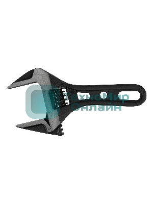 Ключ разводной Denzel 135 мм, CrV, кованый, укороченная рукоятка