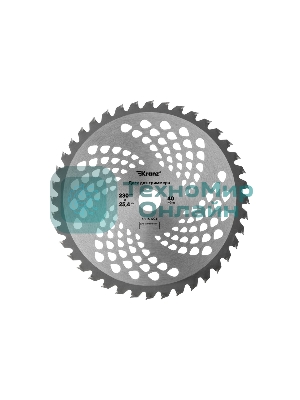 Диск для триммера Kranz 230x25,4мм, толщина 1,3мм, 40 зубьев