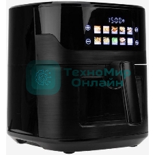 Аэрогриль Eltronic 777-02 черный, 1600 Вт, 6.3 л, сенсор, 10 программ