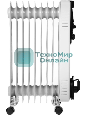 Масляный обогреватель Centek CT-6201 (9 секций) белый, 2000 Вт, 20 м2, термостат