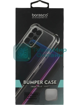 Чехол (клип-кейс) BoraSCO для Apple iPhone 16 Pro Max Bumper Case прозрачный
