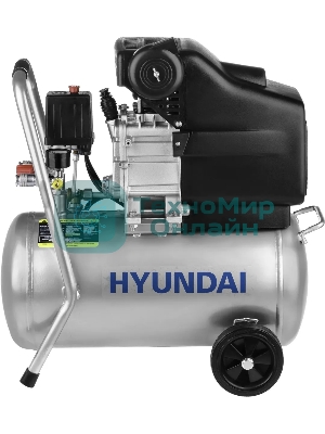 Компрессор поршневой Hyundai HYC 23224LMS масляный 130л/мин 24л 1500Вт серебристый/черный