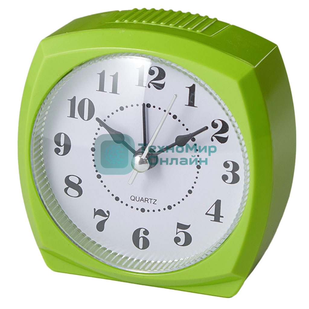 Будильник DELTA DT8-0007 8.5x4.6x8.6 см (салатный)
