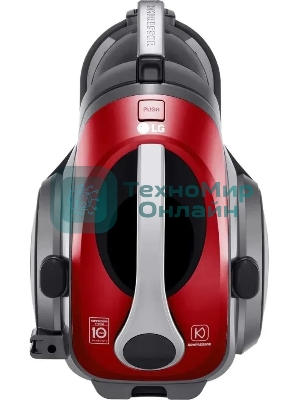 Пылесос LG VK89689HU красный, 380/1800 Вт, уборка сухая, пылесборник контейнер 1.2 л