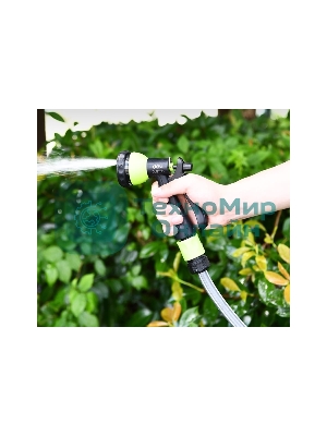 Пистолет-распылитель поливочный Deli DL8758 7 режимов распыления, диаметр шланга 3/4