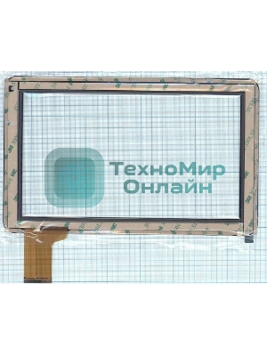 Сенсорное стекло (тачскрин) UK090256-FPC, черное