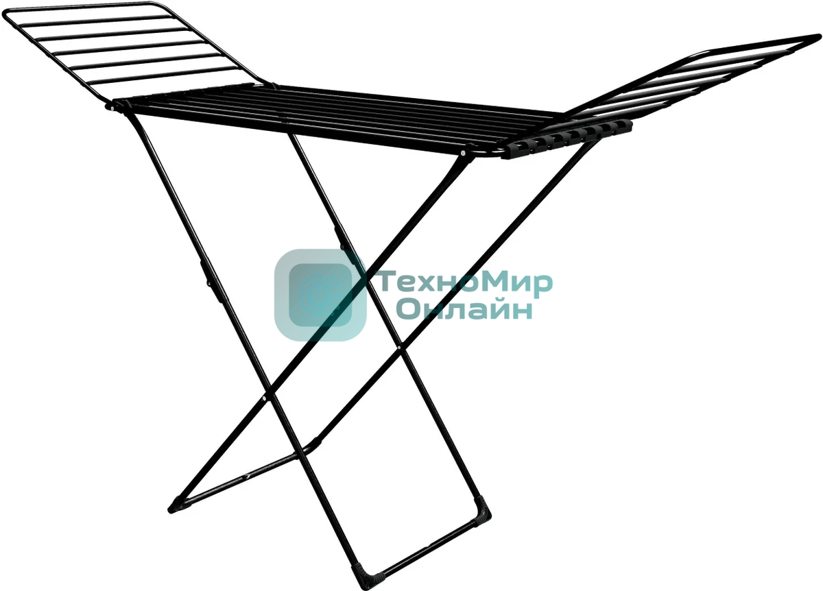 Сушилка для белья НИКА СБТ18/Ч напольная, 18 м, черный, рабочее полотно из труб D-10 мм