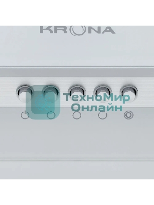 Вытяжка наклонная Krona Irma A 600 White PB белый/серебристый, 59.5 см, 1000 куб. м/ч, 62 дБ