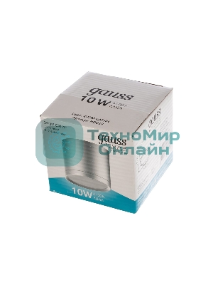 Светильник Gauss Хром/Сатин LED накладной с рассеивателем 10W 4100K 88х75мм 1/30