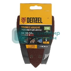 Треугольник абразивный Denzel на ворc. подложке под 