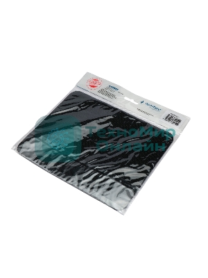 Коврик для мыши Gembird MP-BLACK-S, черный, 220х180х2мм, ткань/резина, пакет