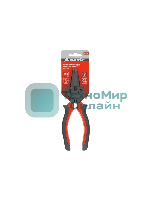 Длинногубцы Matrix black nickel 180 мм, изогнутые, двухкомпонентные рукоятки