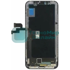 Дисплей Amperin для Apple iPhone XS в сборе с тачскрином (Soft Oled), черный