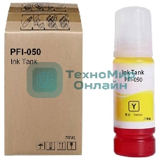 Картридж струйный Canon PFI-050Y 5701C001 желтый (70мл) для Canon imagePROGRAF TC-20M