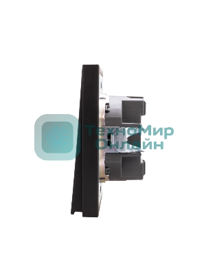 Выключатель Kranz STRONG 1 кл с подсветкой 10А с/у антрацит