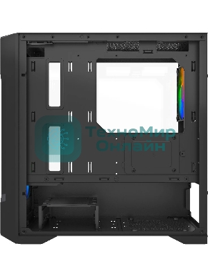 Компьютерный корпус Powercase Mistral Micro X3B ARGb, Tempered Glass, 3x 120мм ARGb PWM Fan, черный, mATX (CMMXB-A3)
