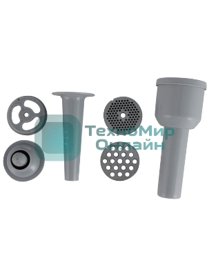 Мясорубка электрическая Bosch MFW 66020 белый/серый, 1800 Вт, 3.0 кг/мин, реверс, защита от перегрузки, насадки - 5