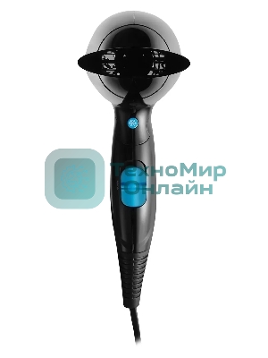 Фен Starwind SHD 7066 черный/синий, 1600 Вт, компактный, ионизация