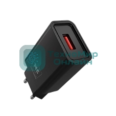 Сетевое зарядное устройство MORE CHOICE (4620202555687) NC07i СЗУ 1USB 2.0A, черный