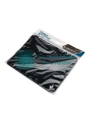 Коврик для мыши Gembird MP-BLACK-S, черный, 220х180х2мм, ткань/резина, пакет