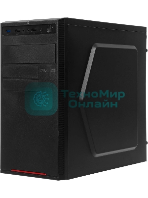 Компьютер Amur Нарвал B7I21 MT i3 12100 (3.3) 16Gb SSD 512Gb UHDG 730 FreeDOS 2.5xGbitEth 400W мышь клавиатура черный (RUS) (2147008)