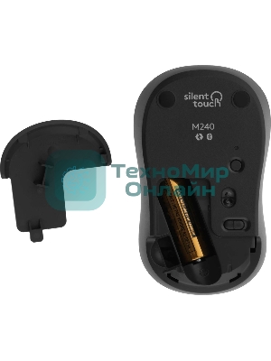 Мышь беспроводная Logitech M240 SILENT графитовый, 4000 dpi, Bluetooth, кнопки - 3