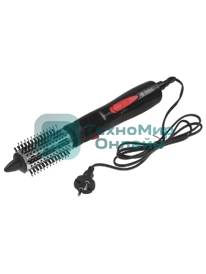 Фен-щётка DELTA DL-0432R черный/розовый, 1000 Вт