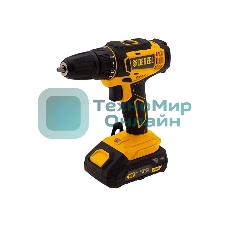 Дрель-шуруповерт Denzel CDL-18-02BM, 18 В, 2 Ач, 30 Нм, щеточный