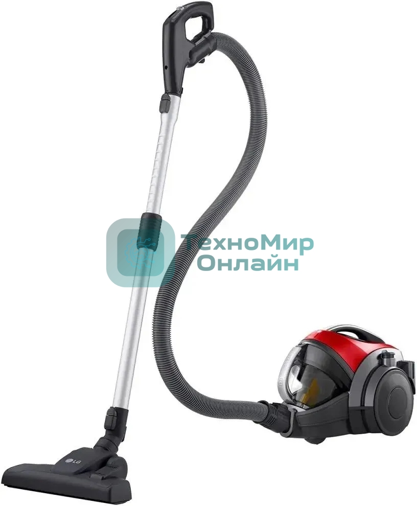 Пылесос LG VK89689HU красный, 380/1800 Вт, уборка сухая, пылесборник контейнер 1.2 л