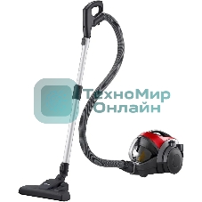 Пылесос LG VK89689HU красный, 380/1800 Вт, уборка сухая, пылесборник контейнер 1.2 л